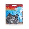 Sada balónků – modro-stříbrné, vánoční motiv – 12 ks / balení