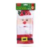 Vánoční dekorace na láhve - 3D Mikuláš - polyester - 27 x 12 cm