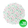Vánoční papírová podložka pod talíř - 16,5 cm - 20 ks / balení