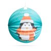 Vánoční lampion - vzor tučňáka - 25 cm