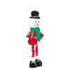 Stojící vánoční textilní figurka – 58 x 18 x 13 cm – sněhulák