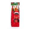 Vánoční držák na láhve s mašlí – sob – polyester – 32 x 12,5 cm