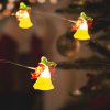 LED světelný řetěz – zvoneček – 2,2 m – 20 LED – teplá bílá – 2 x AA