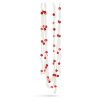 Vánoční girlanda z organzy - 2,7 m - 10 mm - červená
