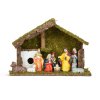 Vánoční dekorace na stůl – Betlém – keramika a dřevo – 30 x 10 x 20 cm