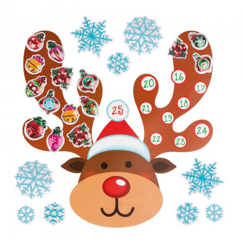 Vánoční samolepicí nálepka na zeď – adventní kalendář