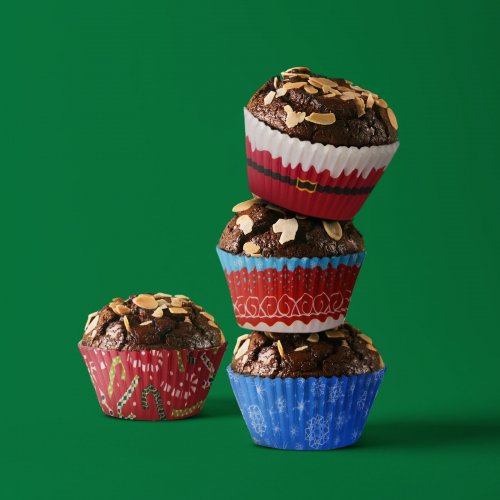 Sada formiček na muffiny - vánoční - 100 ks / balení