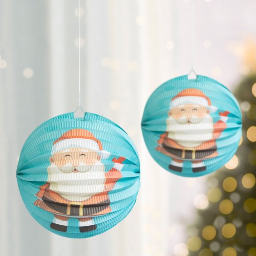 Vánoční lampion - vzor Mikuláše - 25 cm