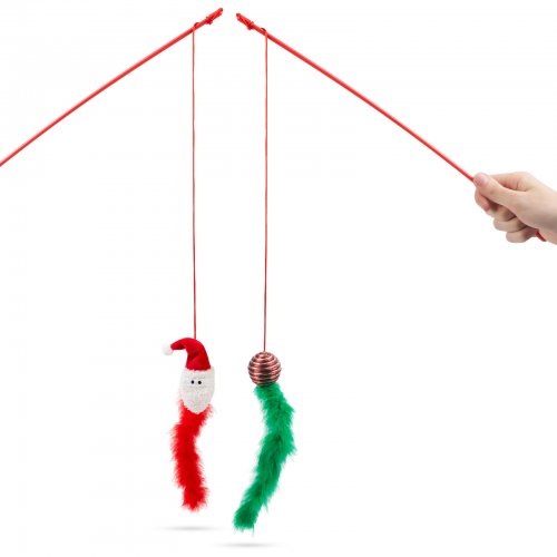 Vánoční hračka pro kočky – 2 druhy