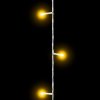 Světelný řetěz – 50 ks LED – teplá bílá – síťový – 5 m – 8 programů