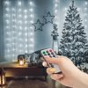 Světelný závěs – 100 ks studených bílých microLED – 3 x 1 m – 230V – s dálkovým ovladačem
