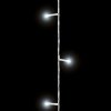 Světelný řetěz – 50 ks LED – studená bílá – síťový – 5 m – 8 programů