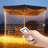 LED světelná síť – 190 ks teplých bílých LED – 3 x 2 m – 230V – s dálkovým ovladačem