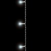 Světelný závěs – 100 ks LED – studená bílá – síťové – IP44 – 2,2 m – 8 programů