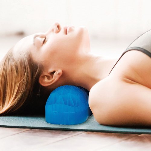 Silikonový gelový polštářek na krk – s povlakem na zip – 27 x 9 9 cm