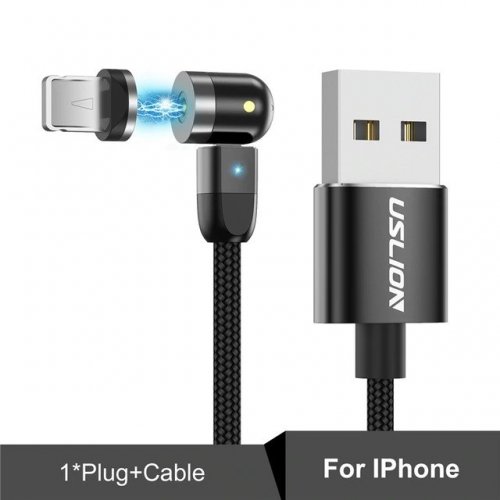 Dvojitý 360° magnetický kabel pro iPhone
