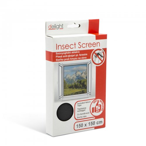 Síť proti hmyzu na okno černá