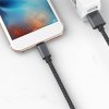 Extra odolná Lightning iPhone rychlonabíječka a datový USB kabel 1 m - Šedá