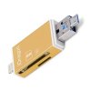 Čtečka MicroSD SDHC SD TF karet pro Iphone/Ipad (lightning), s MicroUSB konektory