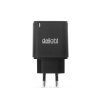 Síťový adaptér USB + Type-C PD20W rychlé nabíjení - černý