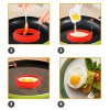 Nepřilnavý kroužek na vajíčka a palačinky 6 ks
