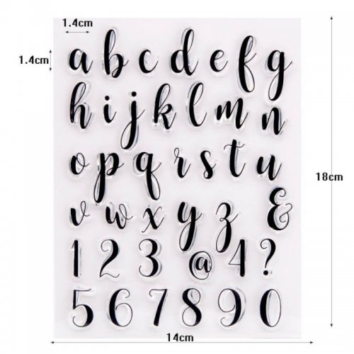 Silikonová forma na zdobení dortu/dezertu s ABC, vzor 5.