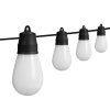 Chytrý solární světelný řetěz – 15 ks RGBIC LED – 6,5 m – bluetooth