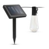 Solární LED světelný řetěz – design žárovky – 30 LED – 180 cm