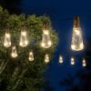 Solární LED světelný řetěz – design žárovky – 30 LED – 180 cm