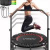 Livingpai skládací a nastavitelná fitness trampolína