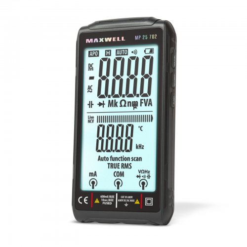 Automatický "FullScreen" multimetr – 4,2" – s akumulátorem – Type-C