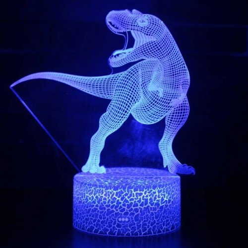 3D Led Lampa s motivem dinosaura - T-Rex
