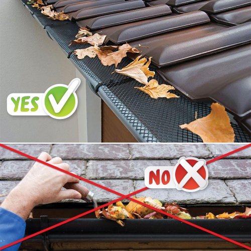 Ochranná mřížka na okapy 6 m x 15 cm