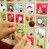 Sada samolepek na adventní kalendář – 5 x 5 cm