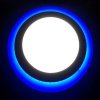 Kruhový LED panel - modro-bílý - 6500 K