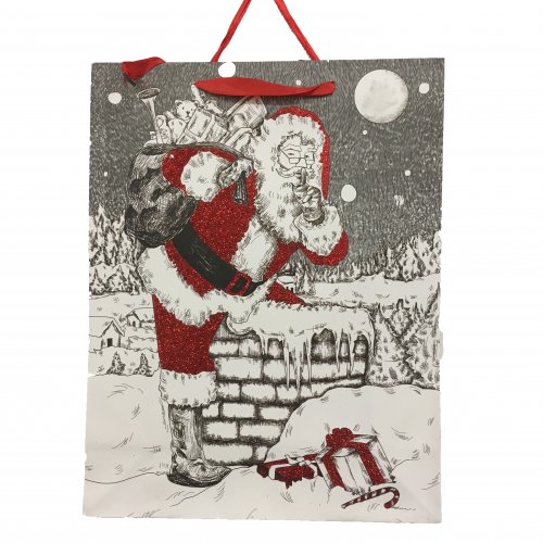 Vánoční dárková taška střední, 32 × 12 cm 6 ks