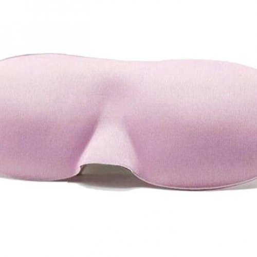 Ergonomicky tvarovaná spánková maska (růžová)