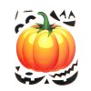 Sada halloweenských samolepek na okno – dýně – 15 částí