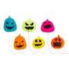 Halloweenská LED dekorace do okna – gel – dýně – 85 cm