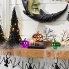 Halloweenská dýňová dekorace - lesklá - 6 cm - 3 barvy / balení