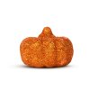 Halloweenská dýňová dekorace - 5,2 cm - pěna - s glitrem - 4 ks / balení