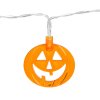 Halloweenský LED světelný řetěz – dýně – 10 LED – 2 x AA – 1,35 m