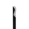 Papírové brčko - černé, s lžičkou - 200 x 8 mm - 150 ks / balení