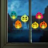 Halloweenská LED dekorace do okna – gel – dýně – 85 cm