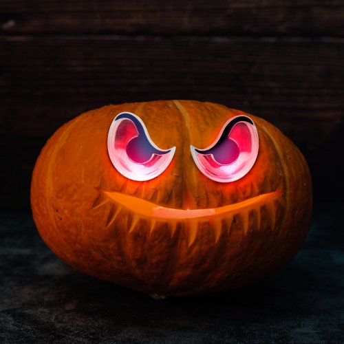 Halloweenské strašidelné oči – červené LED – na baterie