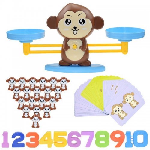 Zvířecí váha matematická hra Opice