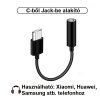 Převodník z Type-C na Jack 3,5 mm – Černý