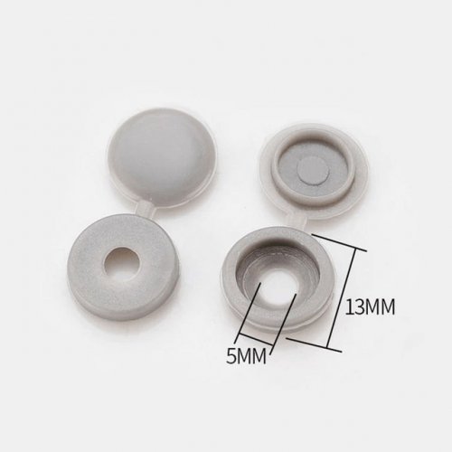 Kryty na šrouby (100 ks) - Šedá