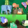 Origami hra, 3D Origami papírová zvířátka (9 ks)