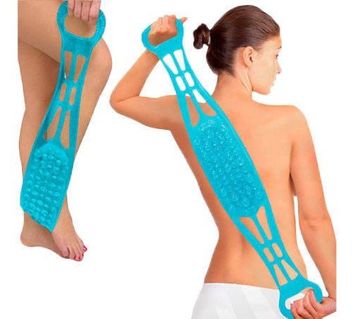 Silikonový čistič zad a masér